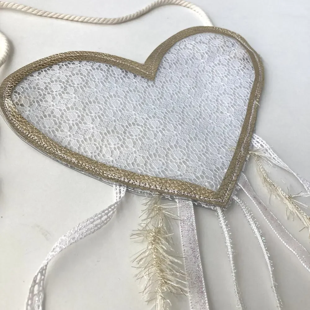 Heart Shaped Transparent Purse Pouch Bag